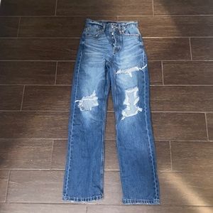 Aeropostale light blue “90s baggy” jeans. size 00